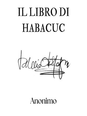 cover image of Il libro di Habacuc